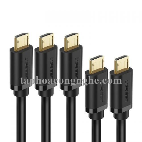 Ugreen 10839 3M màu Đen Cáp sạc truyền dữ liệu USB 2.0 sang MICRO USB lõi đồng US125 30010839